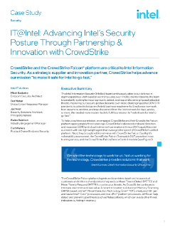 Advancing Intel’s Security with CrowdStrike
