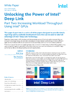 Intel® Deep Link and Workload Throughput