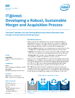 Intel IT's Robust Merger & Acquisition Process