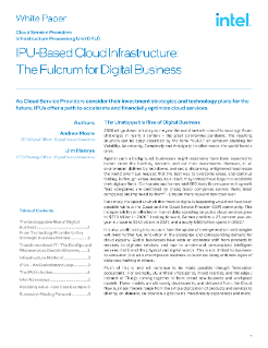 IPU Based Cloud Infrastructure White Paper
